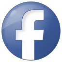 social facebook button blue